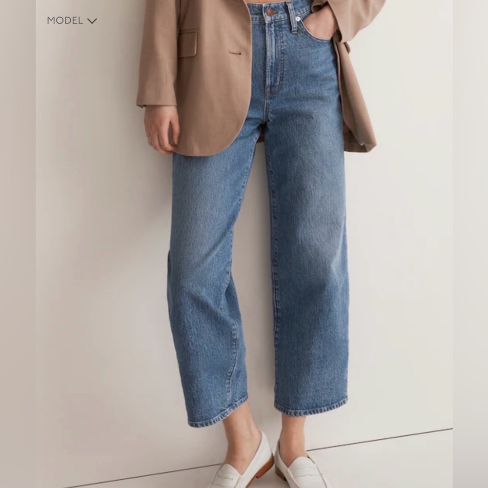 Madewell Perfect Vintage Wide-leg Crop Jeans - Picture 2 of 5